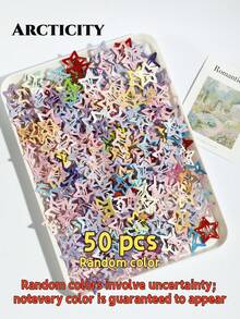 Arcticity 10/20pcs Colorful Hollow Star Hair Clips, Cute Bangs Clips Fashion Hair Accessories, Suitable For Women And Girls, No Storage Box Included - Multicolor - View 11