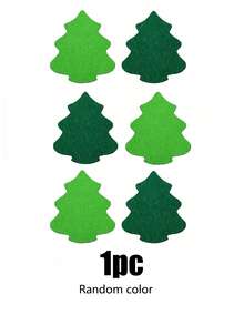 1 Set Felt Christmas Tree Coasters, Suitable For Winter Holiday Drinks, Heat-Insulating Coasters, Can Be Used As Desktop Decoration, Suitable For Home, Kitchen, Bar Or Dining Table, Perfect For Christmas Party Decoration - Multicolor - View 13
