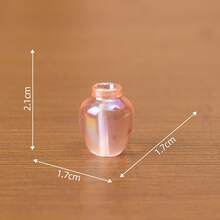 30/20/10/5/2pcs Mixed Color Iridescent Mini Vase Resin Decor, Ins Fresh Style Resin Transparent Texture 8 Different Bottle Shapes Micro Landscape Decoration Accessories, Doll House Scenery Arrangement, Spring/Home Decor - Miniature Vase - View 11