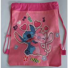 Hasbro 1pc Disney Stitch Drawstring Backpack, Cute Cartoon Cinch Bag, Lightweight Portable Sports Storage Bag, Suitable For Boys, Girls, Travel, Party Gifts - Multicolor - View 8