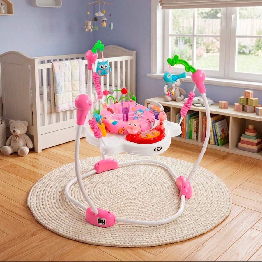 Baby Bouncers, Jumpers & Swings - Pink - View 1