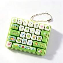 26-Key Animal Diary Mini Fingertip Keyboard Toy Pendant, Cute Cartoon Animal Clickable Sensory Stress Relief Toy, Portable Pressure Release Button Toy Bag Charm, Anxiety Relief Gift - Multicolor - View 16