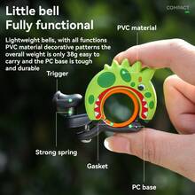 ROCKBROS 1PC Bicycle Bell Cartoon-Style Design Dinosaurs & Rabbits With 100dB Alert Waterproof Aluminum Alloy Bicycle Accessories - Multicolor - View 6
