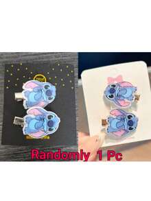 1pc Disney Cartoon Acrylic Stitch Hair Clip Student Alligator Hair Clip Korean Style Cute Hair Accessory - Multiple Styles - View 11