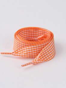 Colorful Plaid Flat Shoelaces, Polyester Woven Creative Checkered Sports Shoelaces, Suitable For White Sneakers And Board Shoes - Multicolor - View 22