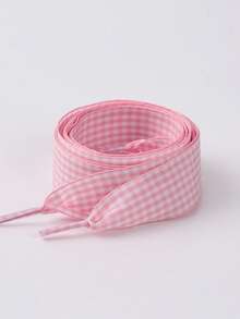 Colorful Plaid Flat Shoelaces, Polyester Woven Creative Checkered Sports Shoelaces, Suitable For White Sneakers And Board Shoes - Multicolor - View 12