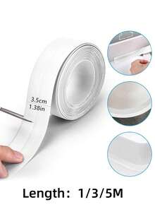 5m Self-Adhesive Waterproof Grout Tape, Grout Sticker, Grout Tape - Easy To Apply, Durable Sealant, Suitable For Bathroom And Kitchen, Perfect For Bathroom Base, Tiles And Floors - View 6