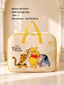Disney Mickey Mouse Print Foldable Storage Bag With Handle, Large Capacity Clothes Organizer, Dustproof Moisture-Proof Wardrobe Organizer For Quilt Blanket Bedding, Space Saving Moving Bag, Portable Travel Essential, Large Storage Box For Bedroom - View 9