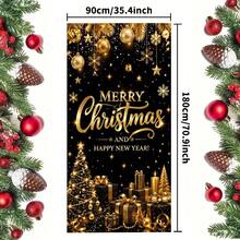 1pc,2D Flat Banner, Christmas-Themed Plane Printed Door Curtain Is Suitable For Indoor And Outdoor Holiday Decorations Of Christmas Parties, With Various Styles. - 1 - View 20