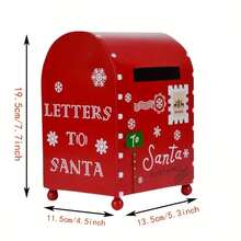 A Christmas Decorative Mailbox For Convenient Mail Collection In The Yard - 13.5*11.5*19.5cm - View 3