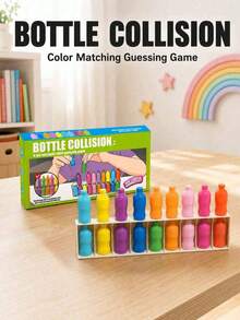 1pc Memory Bottle Color Matching Game, A Strategic Floor Game Suitable For Classroom And Home Entertainment, Can Improve Memory, Party Game Prop - Multicolor - View 5
