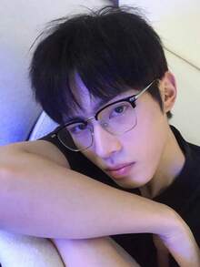 1 Pair Fashionable Sophisticated Business Sexy Half-Frame Metal Glasses - Multicolor - View 5