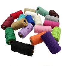 2mm 100M Colorful Macrame Rope Wedding Gift Packaging Supplies Cord Crafts DIY Handmade Bohemian Home Bag Weaving Decoration - Multicolor - View 8