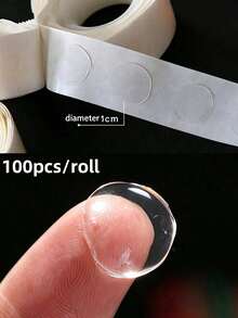 1000/500/100pcs Double-Sided Adhesive Tape - Transparent Removable Tape For Balloon Festival Decoration, Handmade Crafts And Holiday Decor; Suitable For Home Room And Party Decoration, Party, Birthday, Handmade DIY, Party Supplies, Graduation Ceremony And Decorative Light String Fixing, Wedding And Various Celebration Decor, Also Ideal Party Supplies And Holiday Decoration Items For Christmas, Halloween And New Year - E - View 4