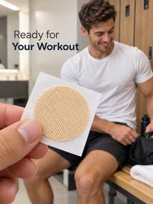 20pcs Men's Body Protection Patches, Anti-Chafing, Men's Body Tape, Patches, Protector, Ultra-Thin Breathable Protection Cover, Suitable For Runners, Gym Use. - A - View 6