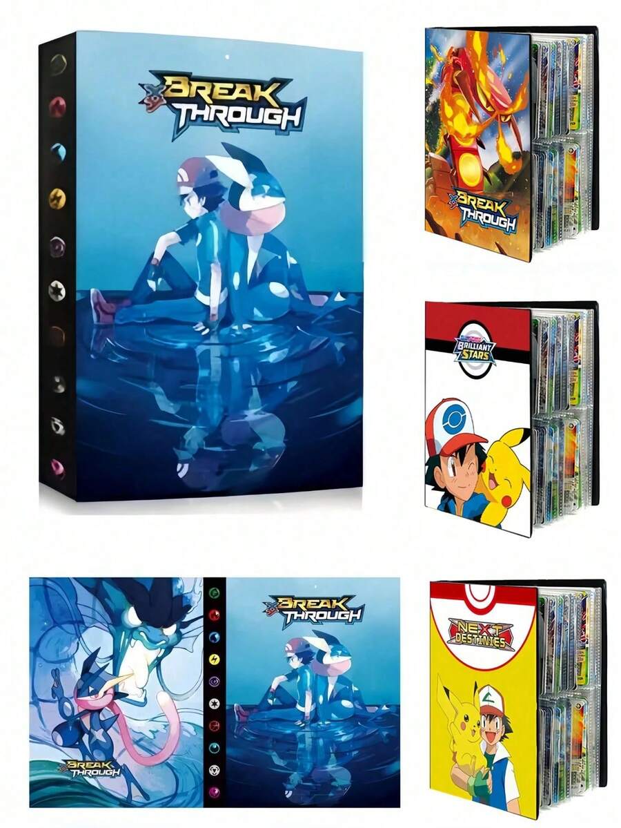 Panini Bandai Card Album Card Collection Book Pocket Monster Pet Spirit Holds 120 Cards (Cards Not Included) - One Size - View 1