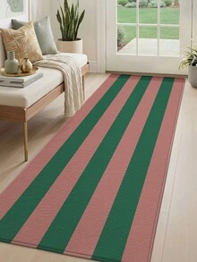 DAJIANG 1pc Vertical Striped Long Runner Rug, Kitchen Mat/Doormat/Hallway Carpet, Suitable For Bathroom, Kitchen, Outdoor, Hallway, Bedroom, Living Room, Machine Washable Easy To Clean, Non-Slip Entry Mat, Autumn Home Decor Carpet Accessory - Multicolor - View 4