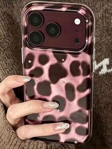 奢華豹紋貝殼紋理手機殼，相容 iPhone 17/18 Pro Max 17 Pro 17 Air 17 16 15 14 Plus 13 12 Pro Max 11，時尚防震後蓋 - 彩色 - 查看 3