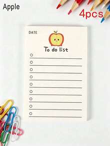Cute Fruit Daily Planner To-Do List, Notebook Paper Stationery - Multicolor - View 36