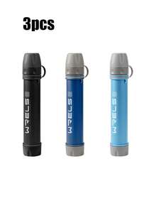 1pc/2pcs/3pcs WRELS Portable Water Filter With Lanyard, Suitable For Outdoor Adventure, Camping And Wilderness Survival - Multicolor - View 18