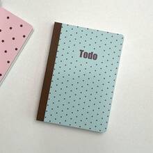 Polka Dot Portable Planner Notebook, Daily Schedule Notebook, Essential For Middle School, High School, College Students, Original Notebook, Diary, A6 Quirky TODO LIST, Students, Office Workers, Planner Enthusiasts, Study Planning, Daily Check-In, On-The-Go Recording, Campus Use, Office Memo, Birthday Gift, Holiday Gift, Portable, Desk Storage, Planner Collage, Best Friend Gift, Time Management - A - View 11