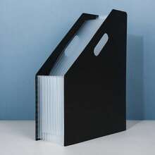 13-Slot A4 Expandable Accordion File Folder, Vertical Desktop Document Organizer, High Capacity For Students, Teachers, Exam Takers, File Sorting And Storage - Classic - View 17