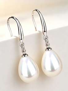 1 Pair Elegant Women's Wedding Anniversary Accessory Gift Earrings - 1# - View 1