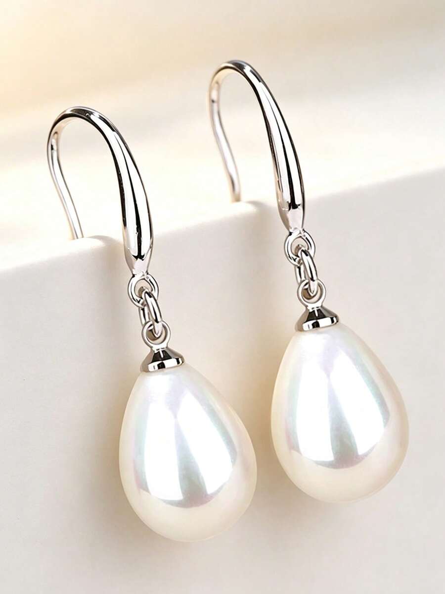 1 Pair Elegant Women's Wedding Anniversary Accessory Gift Earrings - 1# - View 1