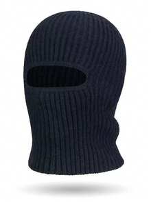 1pc Minimalist Dual-Use Knitted Knitted Hat For Kids, Suitable For Boys' Autumn/Winter Outfits - 1PC - View 2