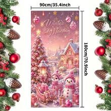 1pc,2D Flat Banner, Christmas-Themed Plane Printed Door Curtain Is Suitable For Indoor And Outdoor Holiday Decorations Of Christmas Parties, With Various Styles. - 1 - View 14