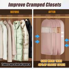 Zippered Garment Bags, Hanging Clothes Bags, Clothing Storage Bags, Compressible Garment Bags, Large Wardrobe Garment Bags - Multicolor - View 12