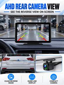 2026 New 7 Inch Wireless CarPlay And Android Auto Car Player, Touch Screen Bluetooth Hands-Free/Screen Mirroring/Navigation/Voice Control/TF Card/AUX, Suitable For Cars, Trucks, SUVs - AHD Function - View 5