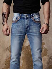 Men Jeans - Medium Wash - View 6