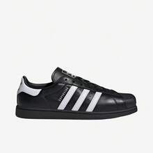 Adidas Originals SUPERSTAR SQ Comfortable Soft Lace-Up Leather Shell Toe Black Low-Top Sneakers Women's - Black - View 7