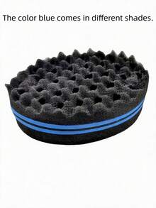 Magic Twist Hair Sponge, Professional Barber Sponge Brush, Styling Tool For African Curly Hair, Spiral Curls, Dreadlocks - C-Blue - View 11