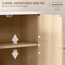 Bathroom Wall Cabinet With Adjustable Shelf - Oak On-Site - 1 - View 5
