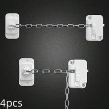 1/2/3件可調節窗戶安全鎖，自黏式免鑽孔安裝，耐用金屬與塑料材質，適用於居家、通風與隱私保護，時尚鎖具設計，安裝簡單，有效保護居家窗戶 - 多色 - 查看 14