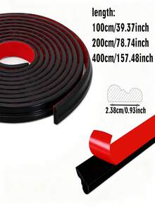 Self-Adhesive PVC Trim Sheet 2 Roll - Peel & Stick Molding, Flexible Bendable Plastic Strips For DIY, Baseboards, Window & Door Trim - Easy Installation, -Free, For Renovation (Compatible With EU Homes) - A - View 3
