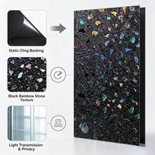 QLOM 1pc Blackout Window Film, Blackout Curtain, Decorative Glass Privacy Shade Curtain, Suitable For Home Rooms, Creating Dark Sleeping Environment - A - View 5