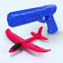 Foam Plane Launcher (No Light Version) Handheld Airplane Gun Outdoor Toy - Multicolor - View 4