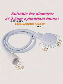 1pc Multifunctional Handheld Shower Head With Quick Connector, Hose And Pet Bath Spray Nozzle, Portable Faucet Sprayer, Easy Adapter Tap, Home Pet Shower, Suitable For RV, Pet, Cat And Dog Bathing, Easy Installation, Switchable Water Flow, Home Car Wash Rinsing Sprayer, Pet Grooming Cleaning Tool, Outdoor Portable Shower Accessory - Single Shower - View 9