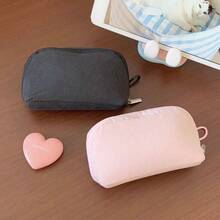 OBOVAY 2pcs/1pc Mini Portable Storage Bag, Portable Storage Bag, Sanitary Napkin Storage Bag, Suitable For Storing Lipstick, Coins, Sanitary Napkins, Cosmetics, Etc., Suitable For Daily Washbasin Storage, Vanity Storage, Business Travel, Daily Commute, Etc. - Multicolor - View 5