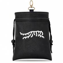 1PC Golf Drawstring Pouch With Tiger Outline Embroidery, Portable Golf Storage Bag, Golf Tee Bag, Practical Golf Accessories For Golf Training & Outdoor Course Play - Multicolor - View 8