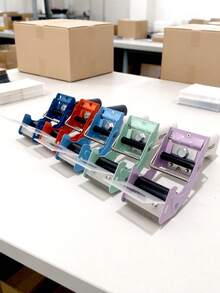 1 cái dụng cụ cắt và dán băng keo đóng gói kèm cuộn băng keo 30m, dụng cụ đóng thùng carton cầm tay, phù hợp cho gia đình, kho hàng, chuyển nhà, vận chuyển, đóng gói, văn phòng, thương mại điện tử, đóng gói kiện hàng, cắt và dán băng keo thùng carton - nhiều màu - Xem 5