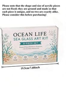 1 Set DIY Acrylic Mosaic Art Kit, Cute 3D Ocean Animal Handmade, Easy Assembly No Tools Required, Create Exquisite Ocean Artwork, Suitable For Beach Home/Wall/Desktop Decor, Colorful Glass Fragments With Sturdy Base, Perfect Gift For Adult Beginners And Craft Enthusiasts - Multiple Styles - View 7