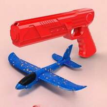 Foam Plane Launcher (No Light Version) Handheld Airplane Gun Outdoor Toy - Multicolor - View 3