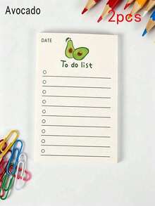 Cute Fruit Daily Planner To-Do List, Notebook Paper Stationery - Multicolor - View 22