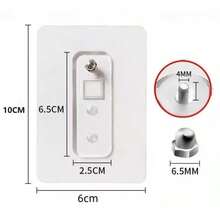 10/5/1pc No-Drill Damage-Free Adhesive Wall Hooks, Multi-Functional Strong Adhesive Hooks, Suitable For Hanging Paintings, Artworks, Home Decor, Reusable Wall Mounting Storage Hardware - Clear - View 10