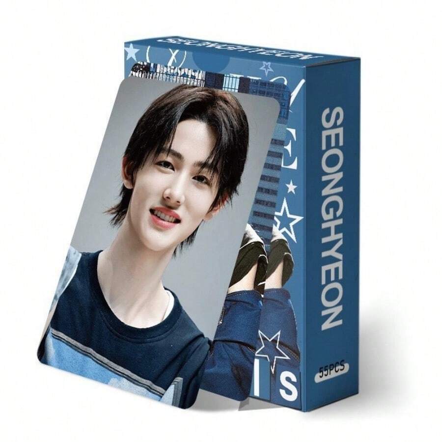 55pcs Boy Group Star KPOP Merchandise LOMO Collection Cards Photocard - A - View 1