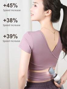 Convenient Massage Stick - Full Body Relaxation, High-Speed Motor And High-Frequency Vibration, USB Rechargeable Lithium Battery, Suitable For Neck, Back, Legs And Waist, Perfect Gift For Family And Friends, Relaxing Massage Modern Massager Compact Size, Massage Gun - Multicolor - View 11